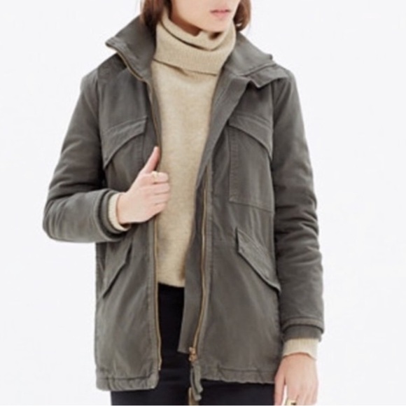 Madewell Jackets & Blazers - Madewell Modern Military Style Jacket Coat Green Sz Small